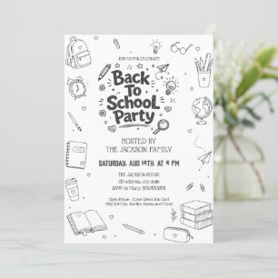 Invitation Fête de rentrée scolaire Doodle