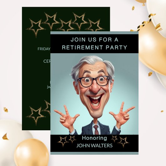 Invitation Fête de retraite amusante