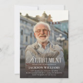 Invitation Fête de retraite avec photo personnalisée (Devant)
