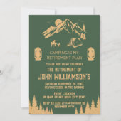 Invitation Fête de retraite Camping (Devant)
