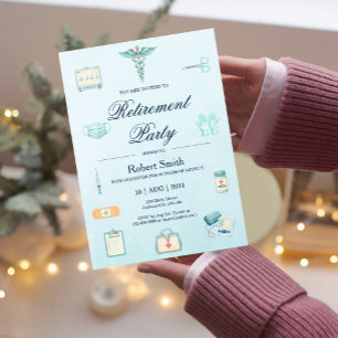 Invitation Fête de retraite dans le cadre de soins médicaux