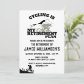 Invitation Fête de retraite de cyclisme retiré (Debout devant)