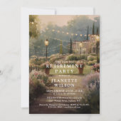 Invitation Fête de retraite de jardin rustique boho campagne (Devant)