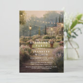Invitation Fête de retraite de jardin rustique boho campagne (Debout devant)