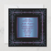 Invitation Fête de retraite de la femme colibri pourpre (Dos)