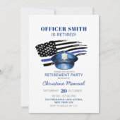 Invitation Fête de retraite de la police (Devant)