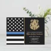 Invitation Fête de retraite de l'agent de police (Debout devant)