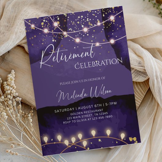 Invitation Fête de retraite de Noël