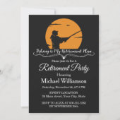 Invitation Fête de retraite de pêche (Devant)