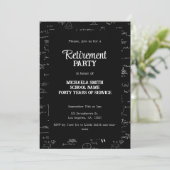 Invitation Fête de retraite de professeur de mathématiques no (Debout devant)