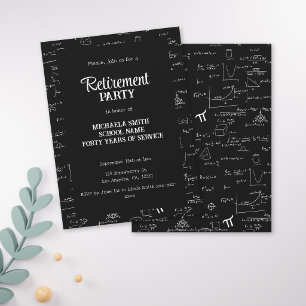 Invitation Fête de retraite de professeur de mathématiques no