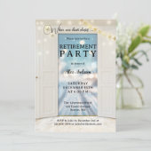 Invitation Fête de retraite des vacances de fin d'année (Debout devant)