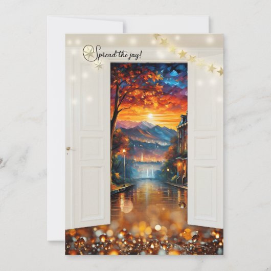 Invitation Fête de retraite des vacances de fin d'année (Dos)