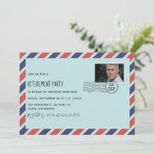 Invitation Fête de retraite du bureau de poste avec invitatio (Debout devant)