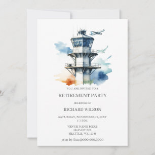 Invitation Fête de retraite du contrôleur de la circulation a
