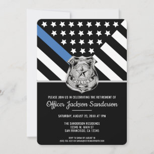Invitation Fête de retraite du département de police