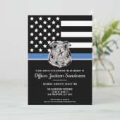 Invitation Fête de retraite du département de police Forces d (Debout devant)