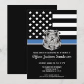 Invitation Fête de retraite du département de police Forces d (Devant / Derrière)