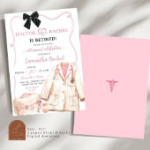 Invitation Fête de retraite du docteur au nœud noir