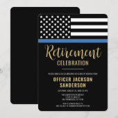 Invitation Fête de retraite d'un agent de la force publique (Devant / Derrière)