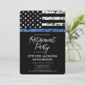 Invitation Fête de retraite d'un agent de police (Debout devant)