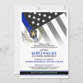 Invitation Fête de retraite d'un policier (Devant)