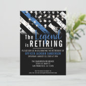 Invitation Fête de retraite d'un policier (Debout devant)