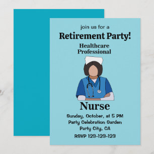 Invitation Fête de retraite d'un professionnel de la santé in