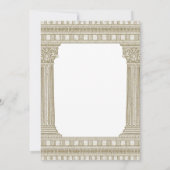 Invitation Fête de retraite élégante avec colonnes (Dos)