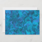 Invitation Fête de retraite élégante avec photo sur fond bleu (Dos)