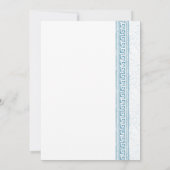 Invitation Fête de retraite élégante en bleu sur le thème gre (Dos)