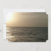 Invitation Fête de retraite en bateau au coucher du soleil (Dos)