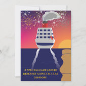Invitation Fête de retraite en croisière (Devant)