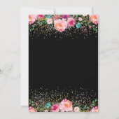 Invitation Fête de retraite florale annonce reportée (Dos)