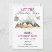Invitation Fête de retraite : l'aventure commence (Devant)