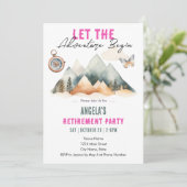 Invitation Fête de retraite : l'aventure commence (Debout devant)
