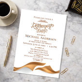 Invitation Fête de Retraite Luxueuse