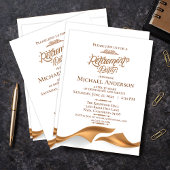 Invitation Fête de Retraite Luxueuse