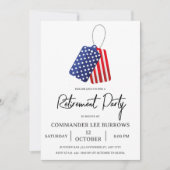 Invitation Fête de retraite militaire de l'armée (Devant)