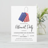 Invitation Fête de retraite militaire de l'armée (Debout devant)