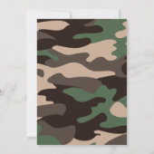 Invitation Fête de retraite militaire de l'armée (Dos)