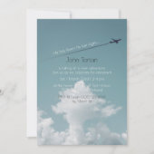 Invitation Fête de retraite ou d'anniversaire de pilote uniqu (Devant)