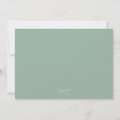 Invitation Fête de retraite Peach Layer Geometric Light Sage (Dos)