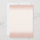Invitation Fête de retraite Rose Gold (Dos)