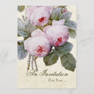 Invitation Fête de retraite sur mesure English Rose