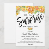 Invitation Fête de retraite surprise pour les anniversaires d (Devant / Derrière)