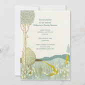 Invitation Fête de réunion de la famille Mountain Meadow (Dos)