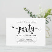 Invitation Fête de rêve après un mariage en fuite (Debout devant)