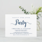 Invitation Fête de rêve, Bleu marine, Fugue amoureuse (Debout devant)