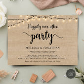 Invitation Fête de rêve pour toujours, Mariage en lueur de gu